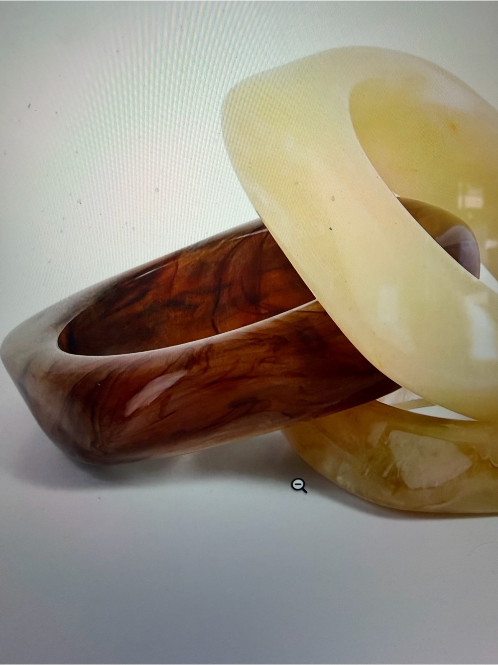 Mayamar Marbled Brown Resin Bangle NWT